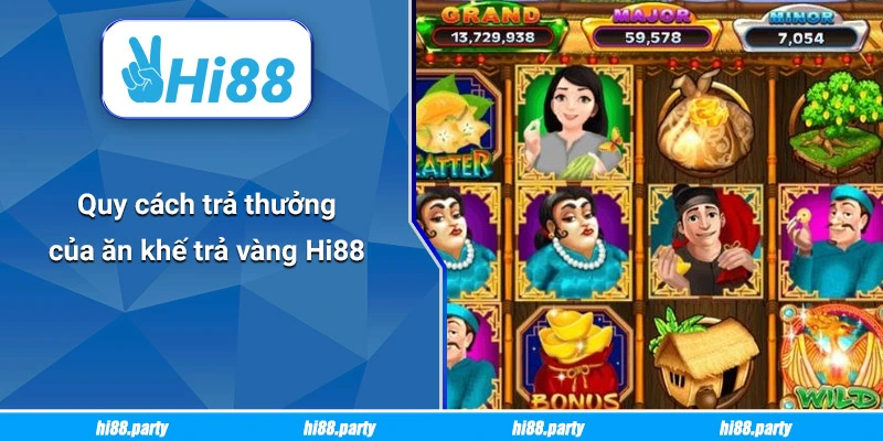 Quy cách trả thưởng của Ăn khế trả vàng Hi88
